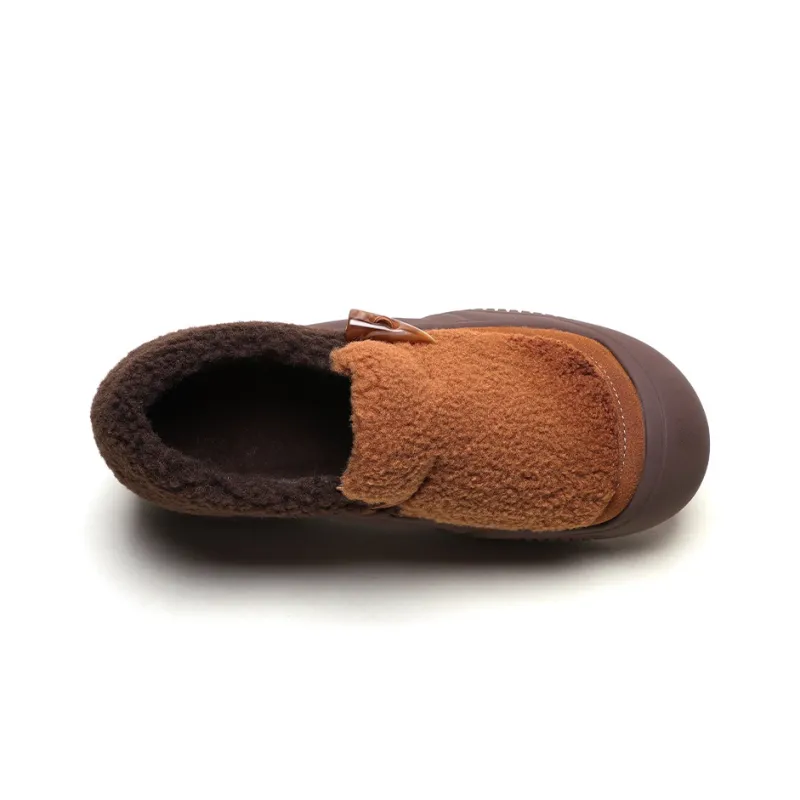 Mulinsen Women's Casual Shoes Women's Low Top Beige Black/Brown Apricot-10