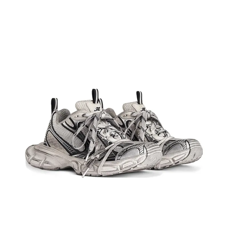 Balenciaga 3XL White Black Distress-2