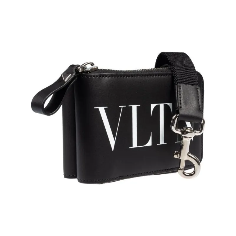 Valentino Genuine Leather Wallet Men's Black-1