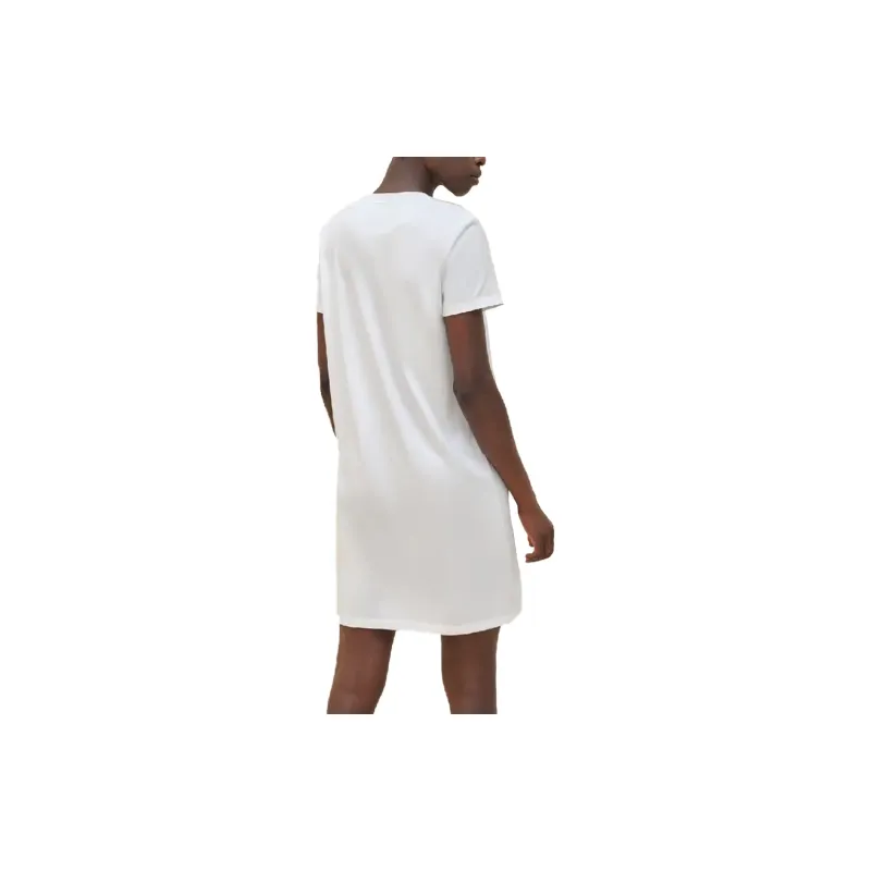 HERMES Short Sleeved Dresses Women's White-1
