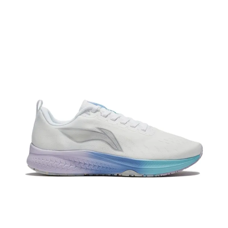 LiNing Red Hare 5 Durable Breathable Low Top Running Shoes Women's Mist White-1