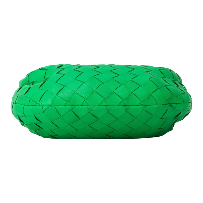 Bottega Veneta JODIE Leather Dumpling Bag Clutches Mini Women's Green-4