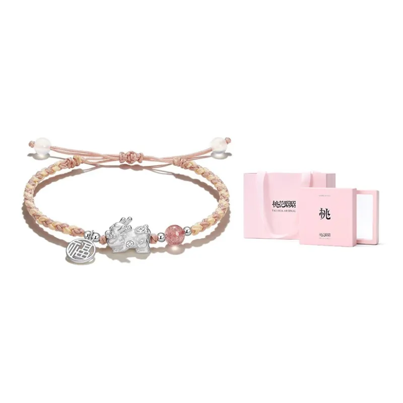 TAOHUAZHAOZHAO Chalcedony Bracelets Unisex-1