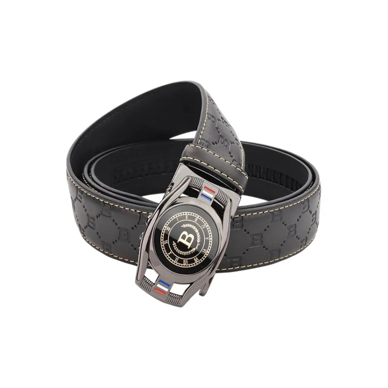 NINE NAIL Leather Belts Men-0