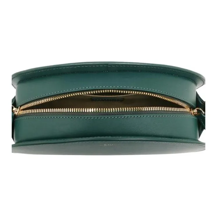 A.P.C Leather Shoulder Bag Women's Imperial Green-4