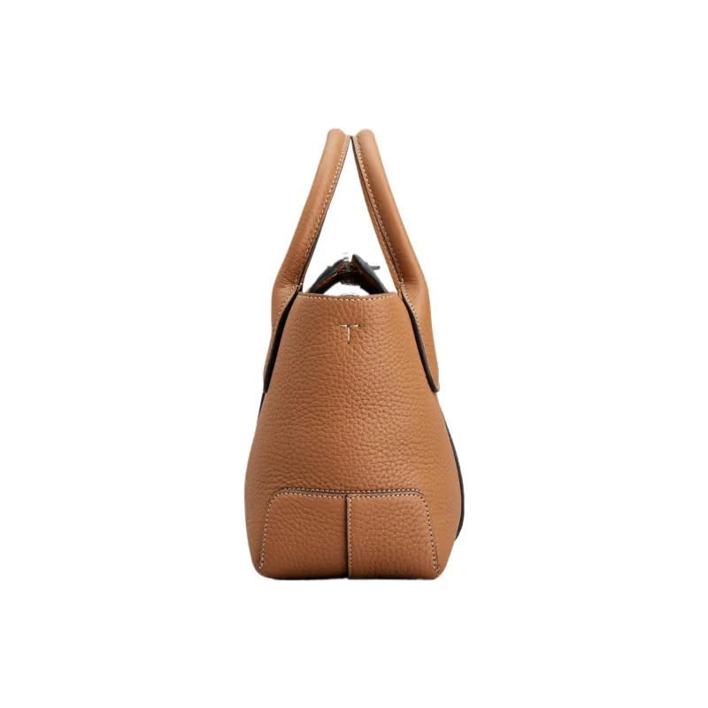 TOD'S Cow Leather Shopping Bags Mini Women's Brown-2