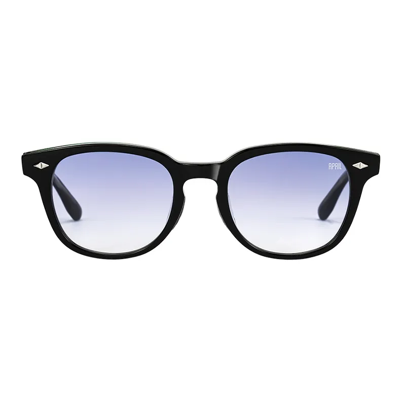 APRIL Plate Frame Round Sunglasses With Polarized Lenses Unisex-31