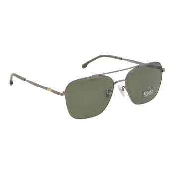 HUGO BOSS Metal Irregular Shape Sunglasses Men's Gray