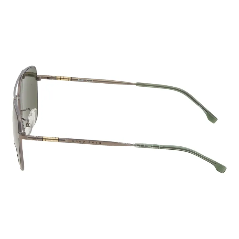 HUGO BOSS Metal Irregular Shape Sunglasses Men's Gray-2