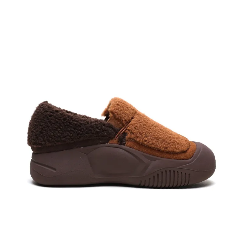 Mulinsen Women's Casual Shoes Women's Low Top Beige Black/Brown Apricot-8