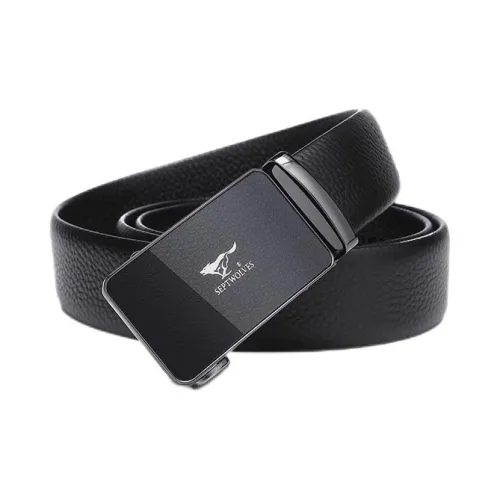 SEPTWOLVES Business Casual New Arrival For Young And Middle-Aged Leather Belts Men's Width: 3.5cm