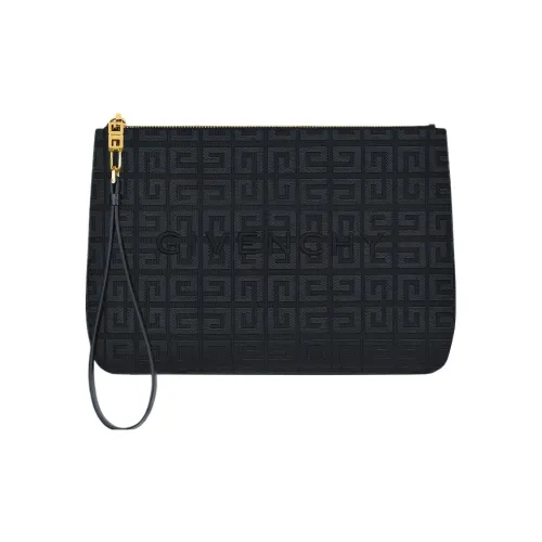 Givenchy 4G Cotton Travel Bag Clutch Women's Black