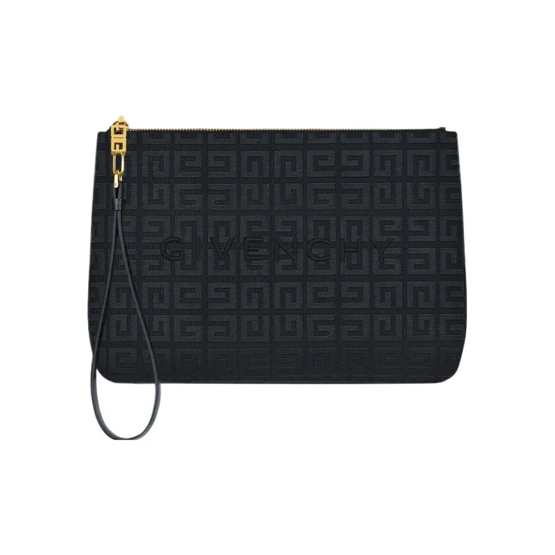 Givenchy 4G Cotton Travel Bag Clutch Women's Black-0