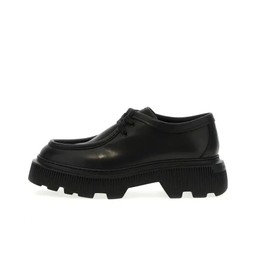 Santoni Logo-debossed Chunky Leather Loafers