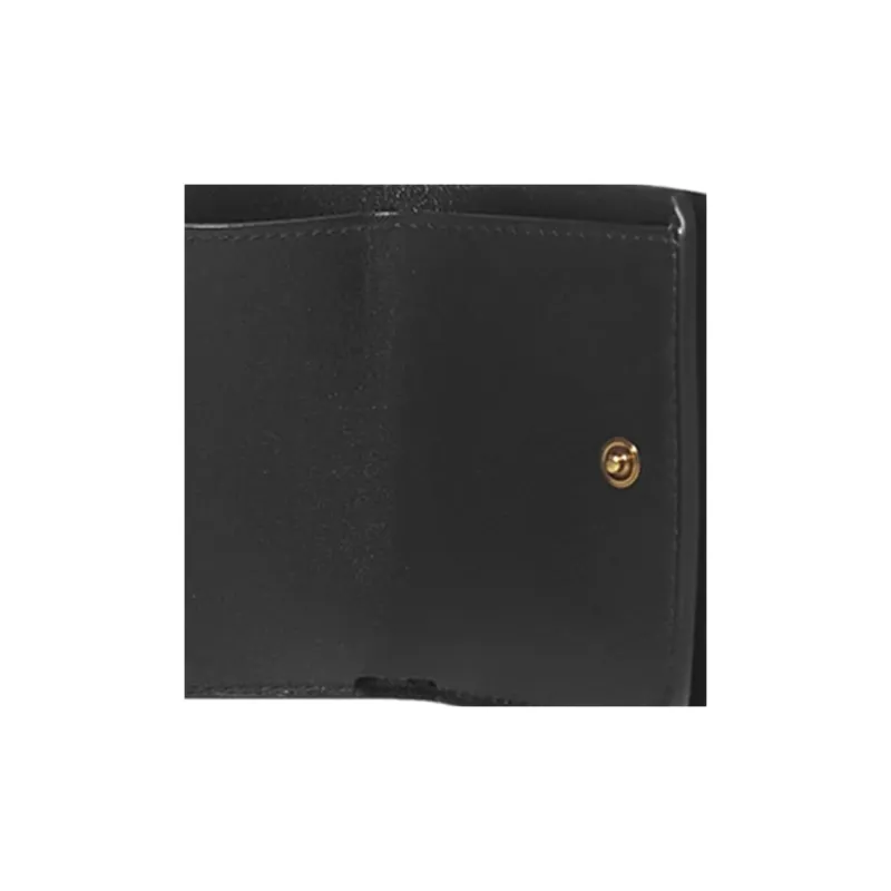 Balenciaga Cow Leather Wallet Women's Black-5