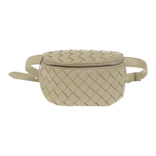 Bottega Veneta Lambskin Fanny Pack Men's Beige