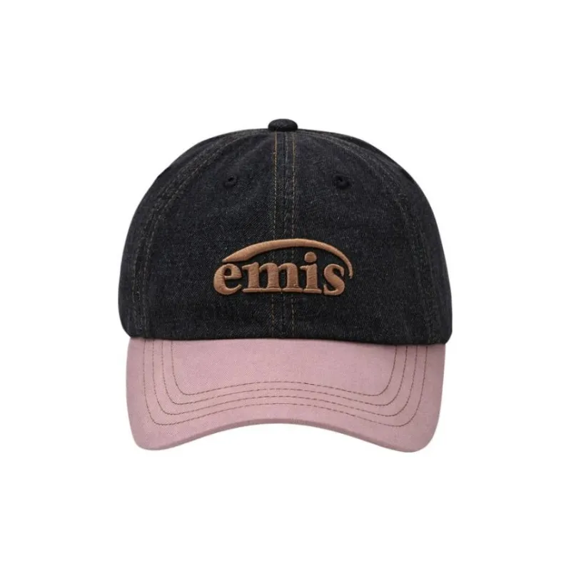 Emis Cotton Baseball Caps Women's Gray/Pink-1