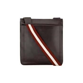 BALLY Calfskin Shoulder Bag Crossbody Bag Men's Brown