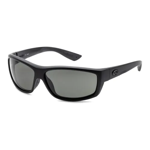Maui Jim Plastic Rectangular Sunglasses Men's Black