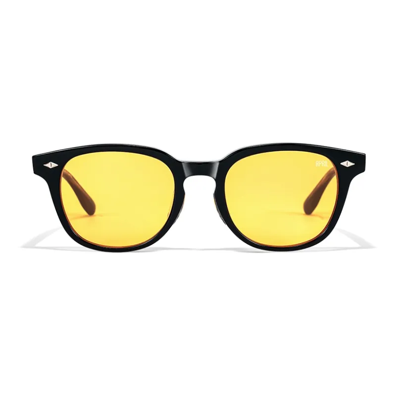 APRIL Plate Frame Round Sunglasses With Polarized Lenses Unisex-42
