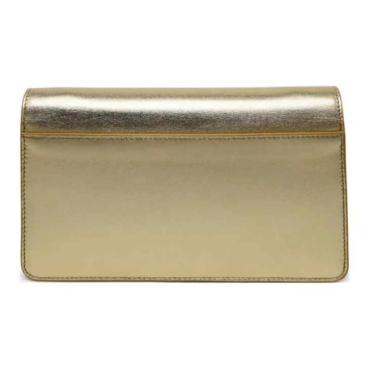 Furla Calfskin Messenger Bag Crossbody Bag Shoulder Bag Women's Gold-3