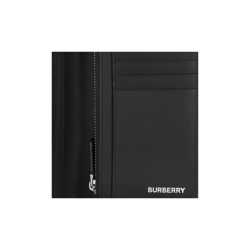 Burberry Leather Wallet Men's Black-6