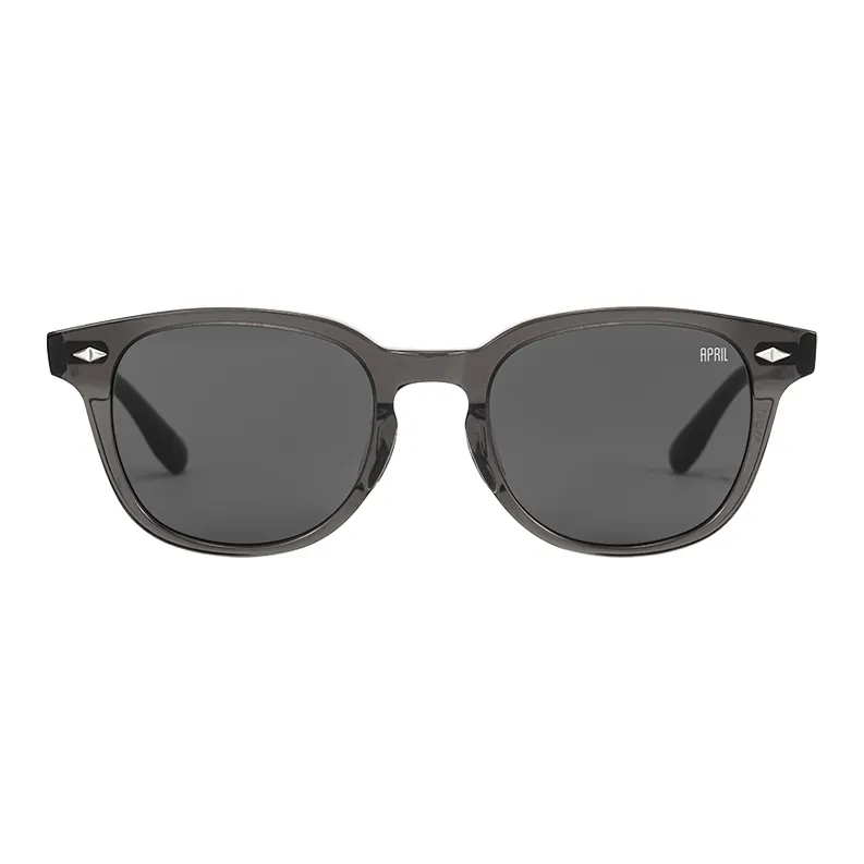 APRIL Plate Frame Round Sunglasses With Polarized Lenses Unisex-18