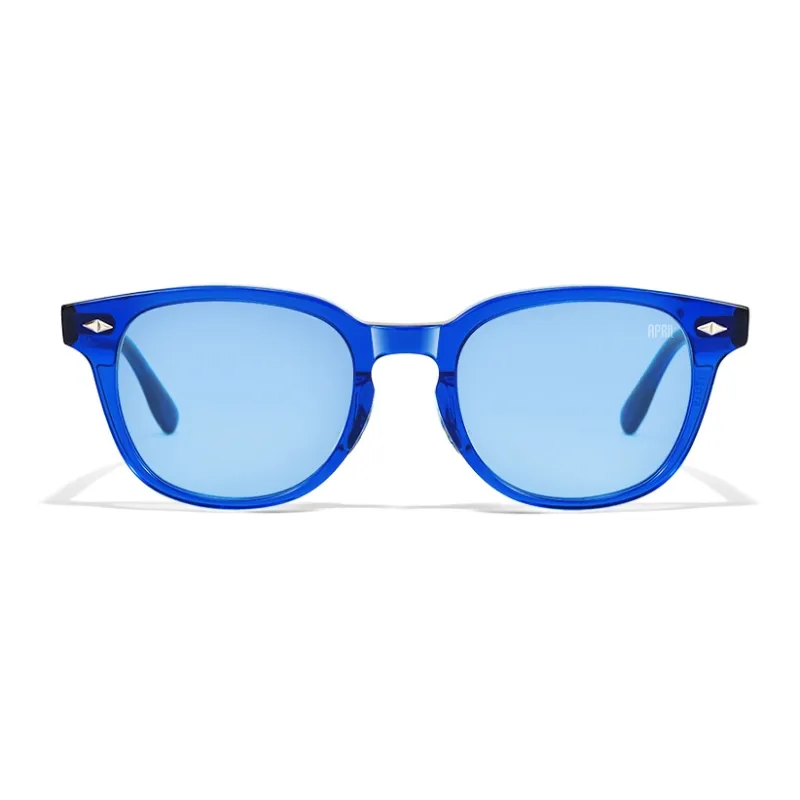 APRIL Plate Frame Round Sunglasses With Polarized Lenses Unisex-20
