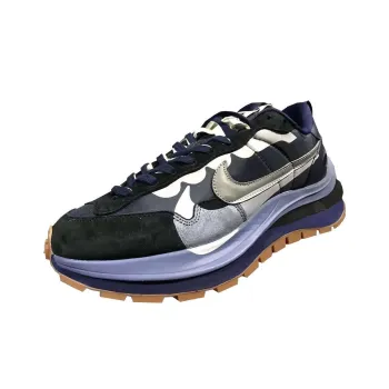 Sacai x Nike LDWaffle 'Midnight Navy' Cushioning Wear Resistant Low Top Casual Shoes Men's Blue Gray