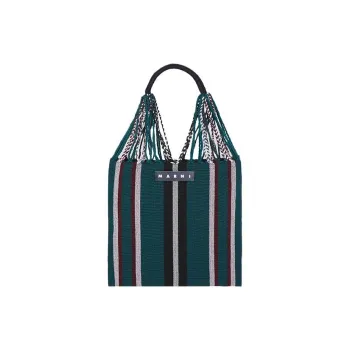 MARNI Fabric Hammock Bag Shoulder Bag Handbag Small Size Women's Green