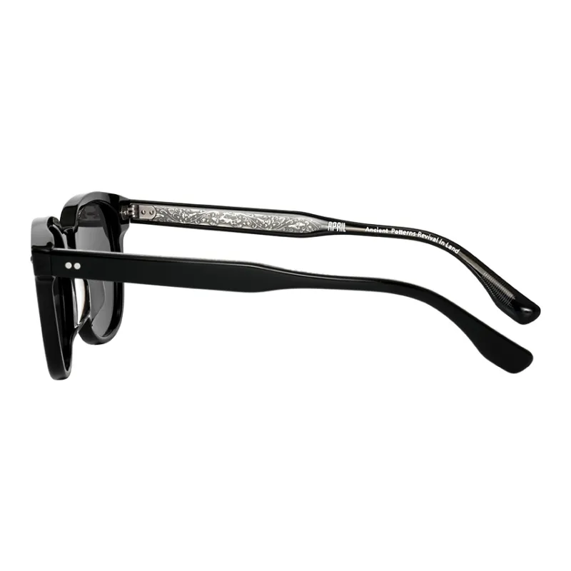 APRIL Plate Frame Round Sunglasses With Polarized Lenses Unisex-3