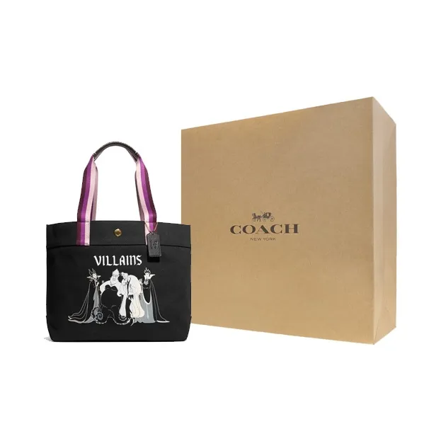 COACH Fabric Tote Bag, Shopping Bag, Shoulder Bag, Crossbody Bag, Handbag Regular Women's Black-5