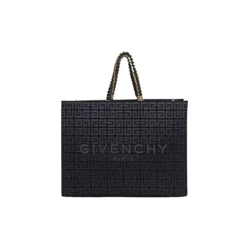 Givenchy G-Tote4G Canvas Cow Leather Tote Bag Shopping Bag Shoulder Bag Crossbody Bag Handbag Medium Size Women's Blue