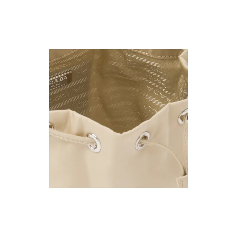 PRADA Fabric Bucket Bags Handbags Women's Desert Beige-4