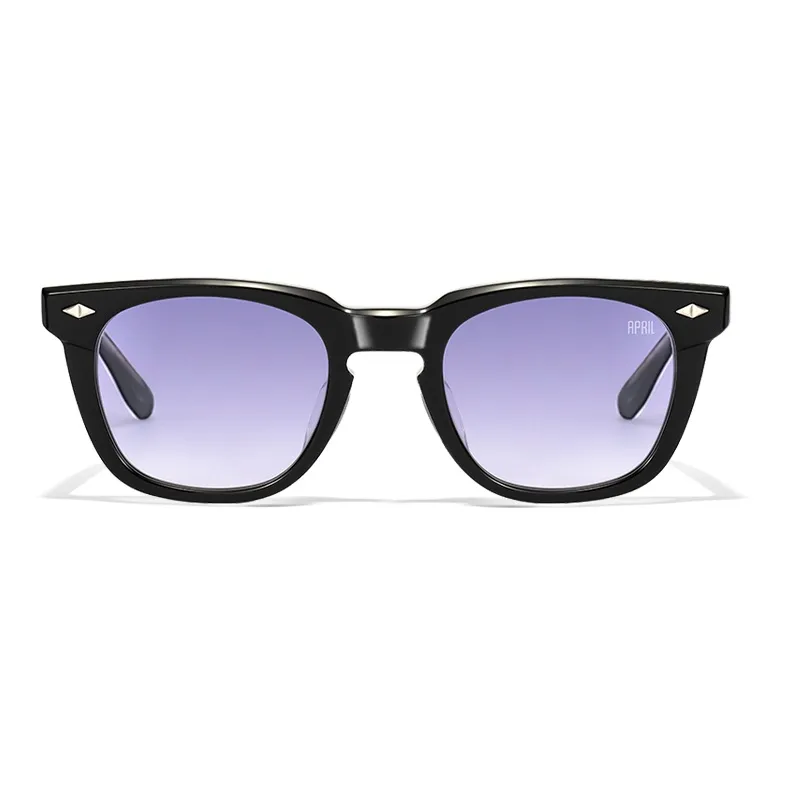 APRIL Plate Frame Square Sunglasses With Polarized Lenses Unisex-2
