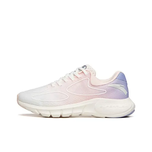 ANTA Running Collection Running Shoes Women's Low-Top Ivory White/Pale Pink/Feather Purple