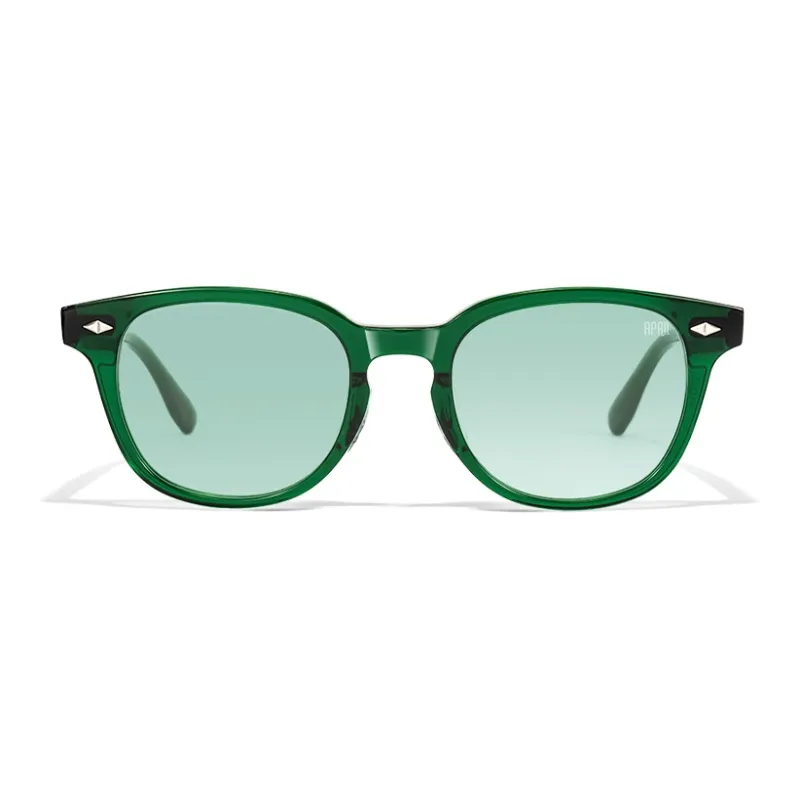 APRIL Plate Frame Round Sunglasses With Polarized Lenses Unisex-24