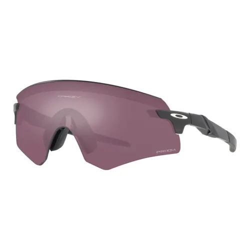 Oakley Carbon Fiber Irregular Shape Sunglasses Men's Black