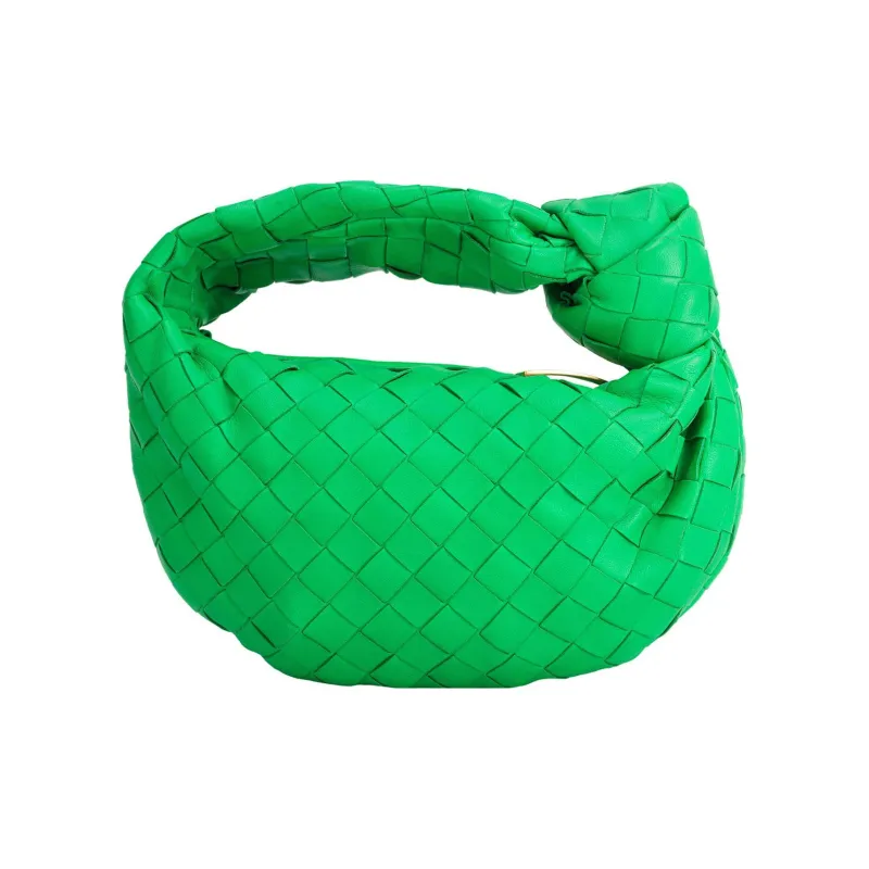 Bottega Veneta JODIE Leather Dumpling Bag Clutches Mini Women's Green-3