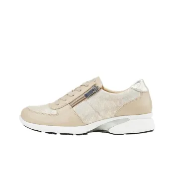 Asics Pedalla Ladies 2E Slip-Resistant Low-Top Casual Shoes Women's Beige