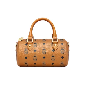 Disney Winnie The Pooh Series PU Boston Pillow Bag Handbag Medium Size Women's Tan