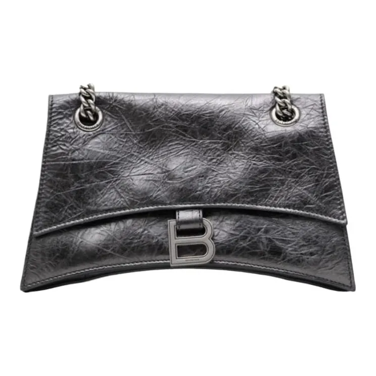 Balenciaga CRUSH Cow Leather Crossbody Bag, Shoulder Bag Women's-0