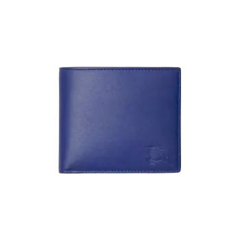Burberry Calfskin Wallet Coin Purse Men's Knight Blue