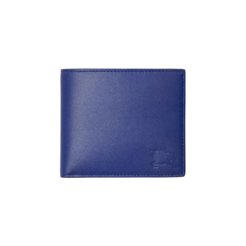 Burberry Calfskin Wallet Coin Purse Men's Knight Blue-0