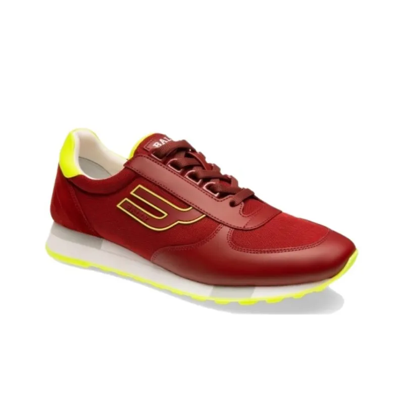 BALLY Low-Top Casual Shoes Men's Red-2