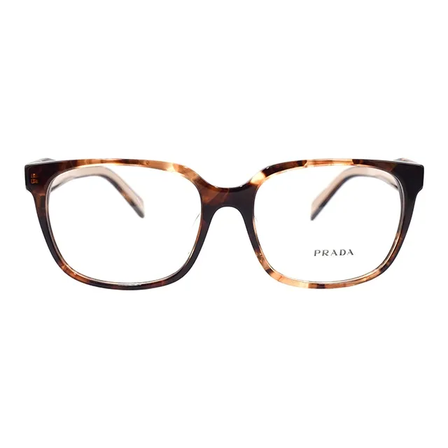 PRADA Plate Frame Oval Eyeglass Frames Women's Tortoiseshell-1