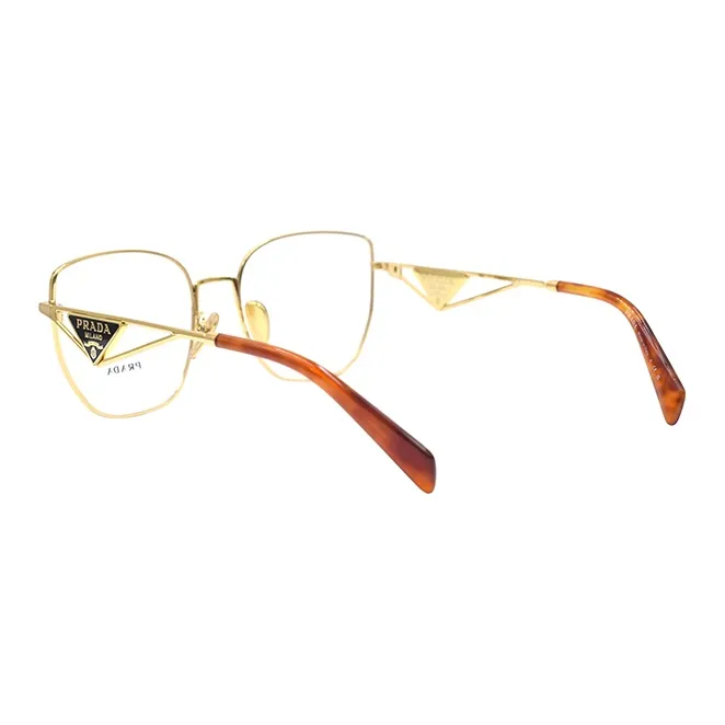 PRADA Alloy Butterfly Eyeglass Frames Women's Gold-2