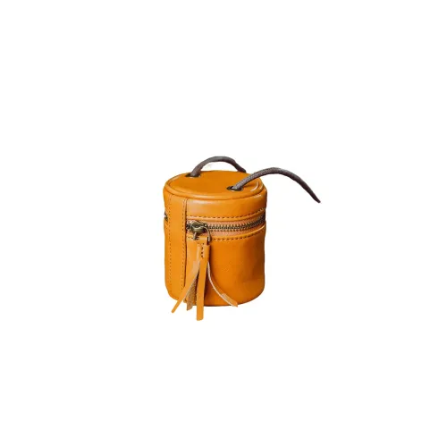 Rock Cattle Top Grain Cow Leather Lipstick Purse Crossbody Bag Shoulder Bag Mini Unisex Solid Color