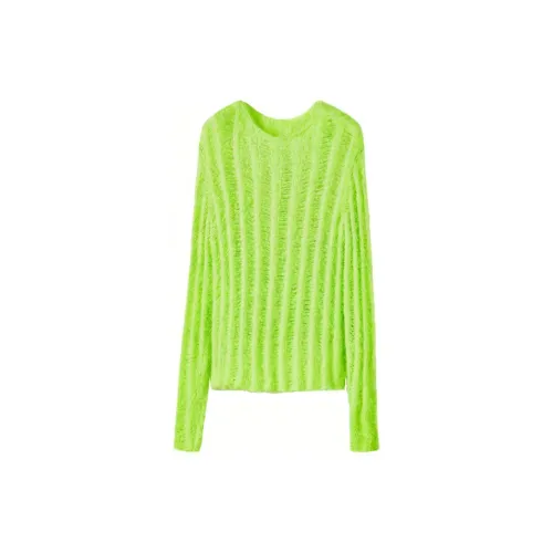 UOOYAA Knitwear Women's Neon Green