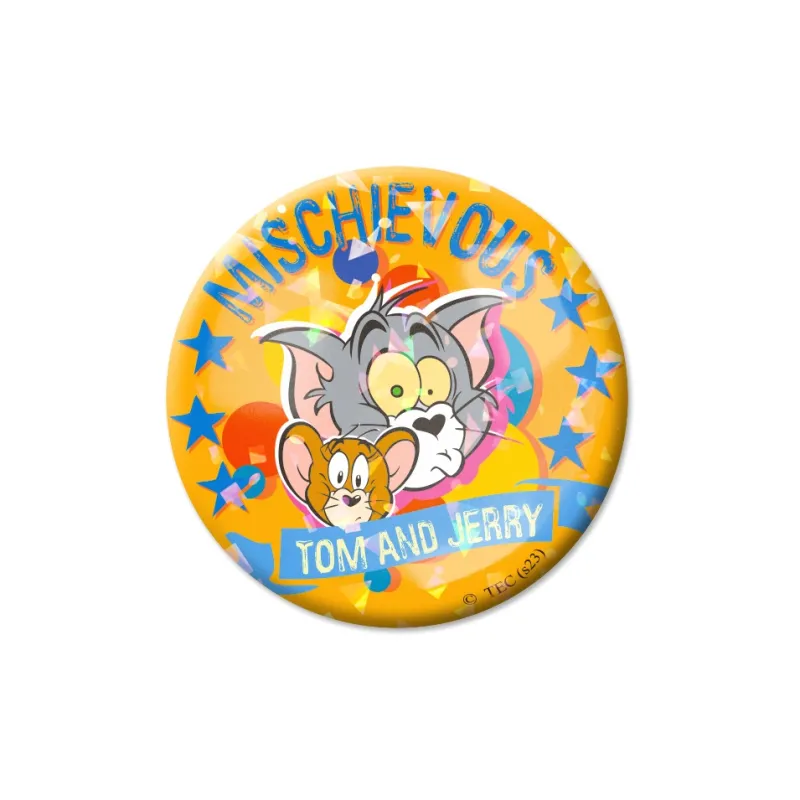 OTRAINBOW Tom And Jerry Characters Tom And Jerry Double Flash Reflective Embossed Badges-5